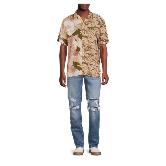 NEW NO BOUNDARIES PRINTED RAYON SHIRT - Picture 3 of 4